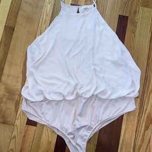 Maurices Light Pink Halter Bodysuit